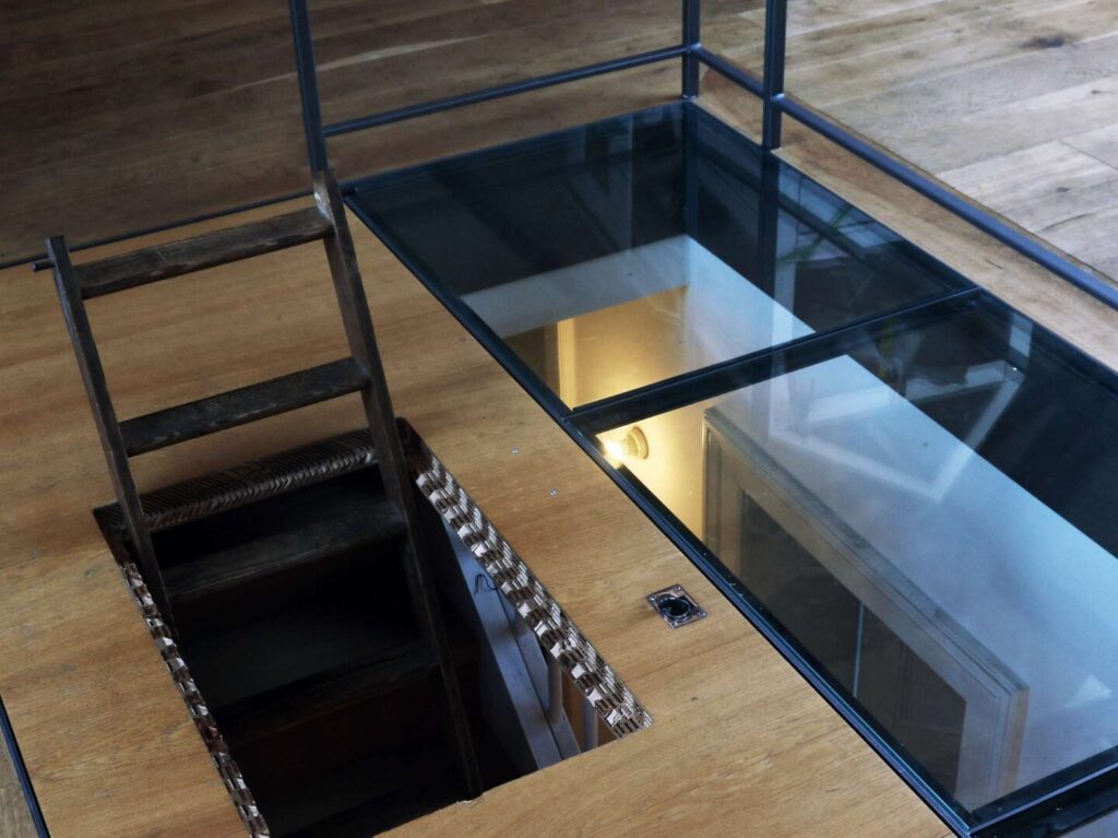 Bodenluke aus Glas