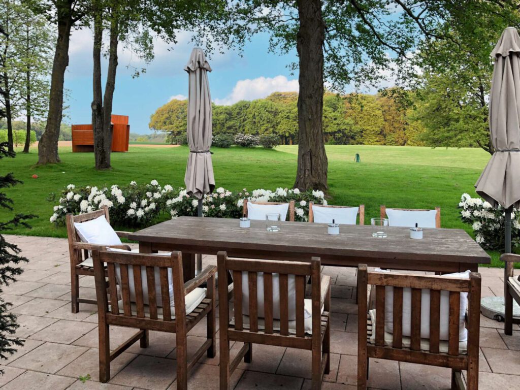Terrasse mit Weitblick ins Grüne