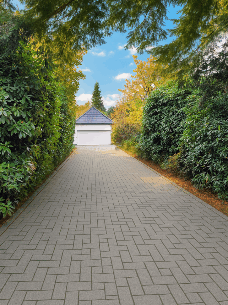 Zufahrt zum Anwesen