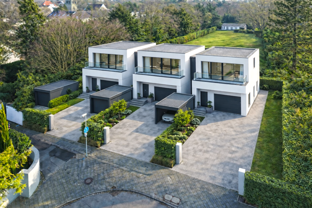 Bebauung mit Reihenhäusern