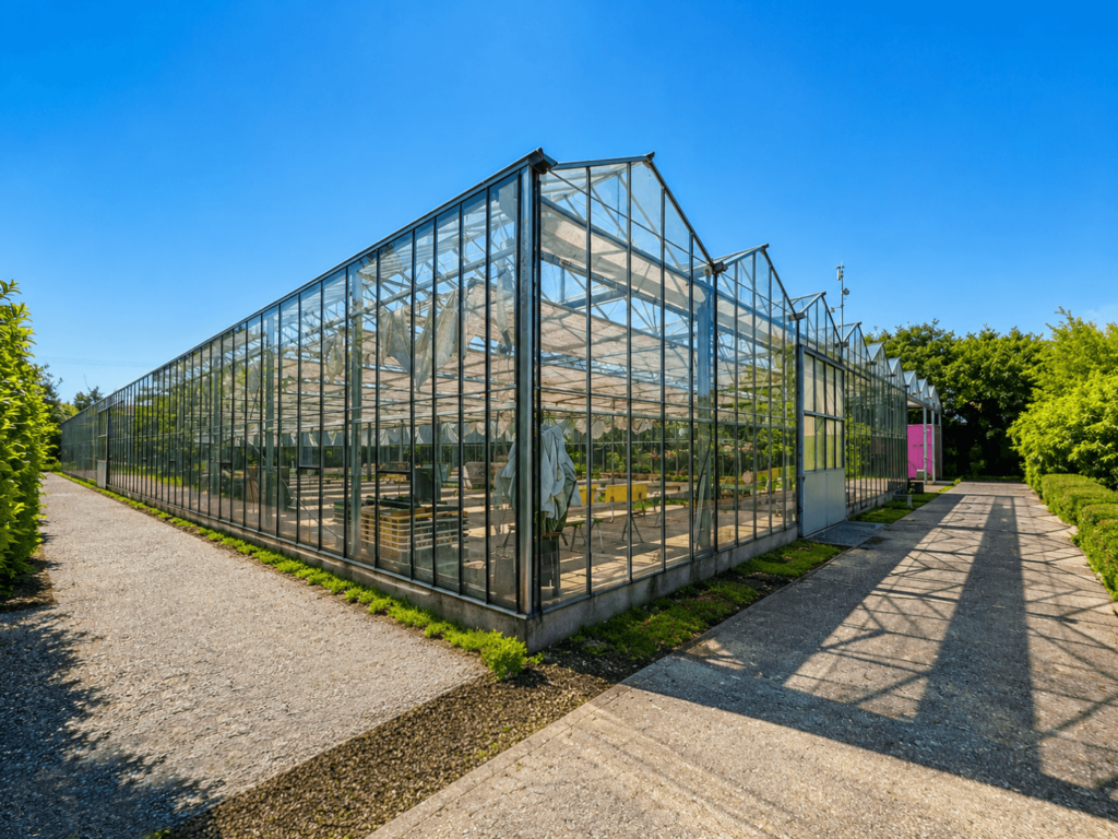 großes Gewächshaus