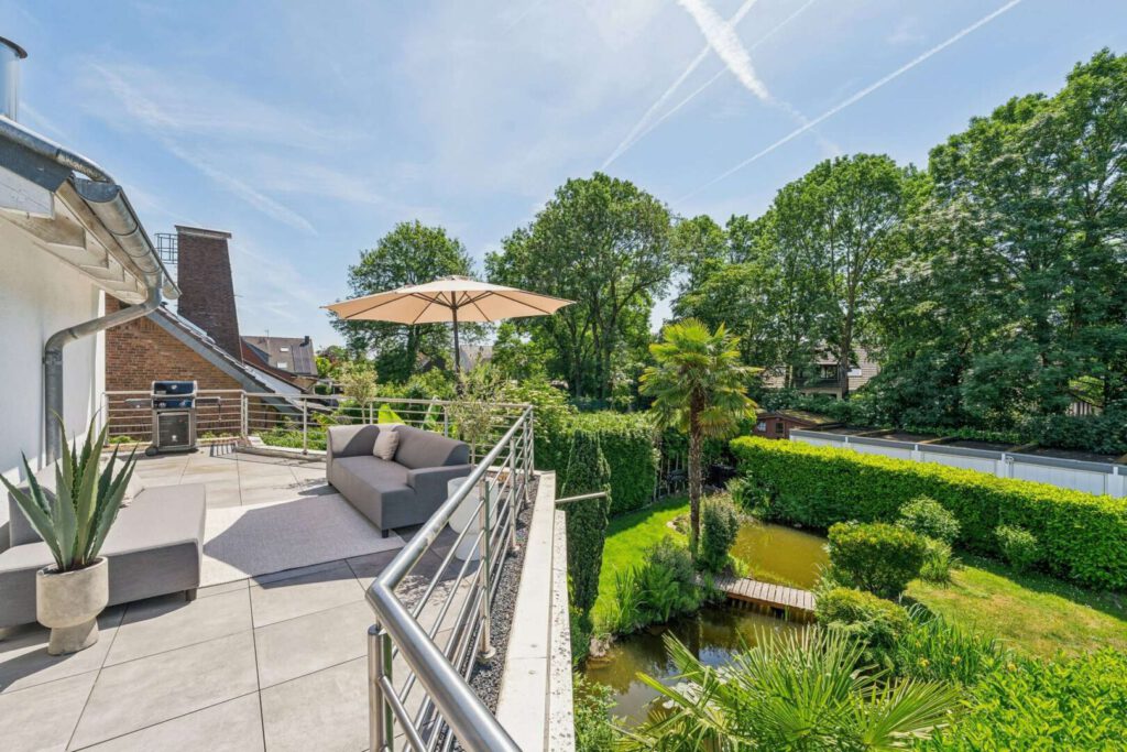 Terrasse in Süd-Ausrichtung