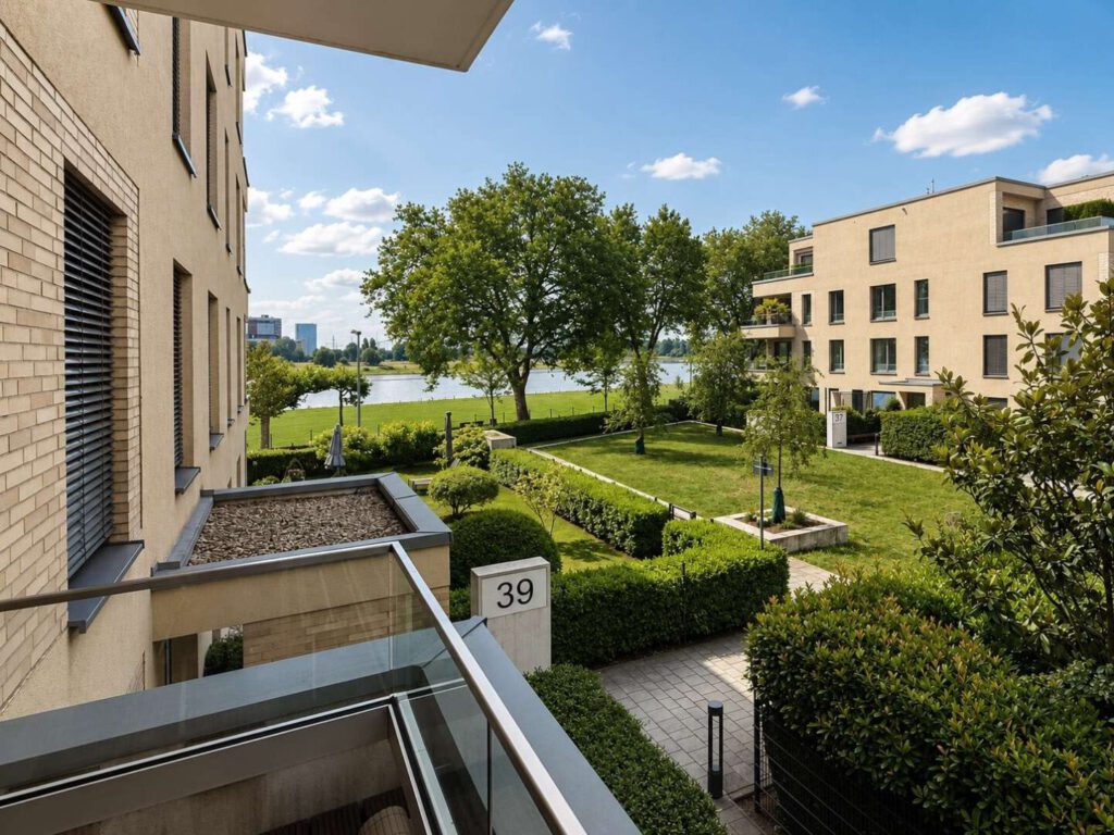 Balkon mit Rheinblick